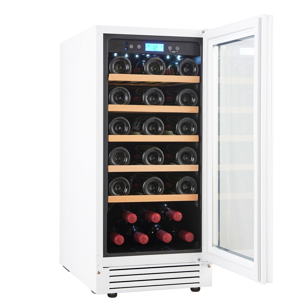 Винный шкаф CellarPrivate встраиваемый, однокамерный на 32 бутылки (CP032-1TWH) белый со скрытой руч