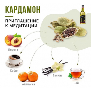 Сироп для кофе и коктейлей Davinci Gourmet Кардамон 1 л