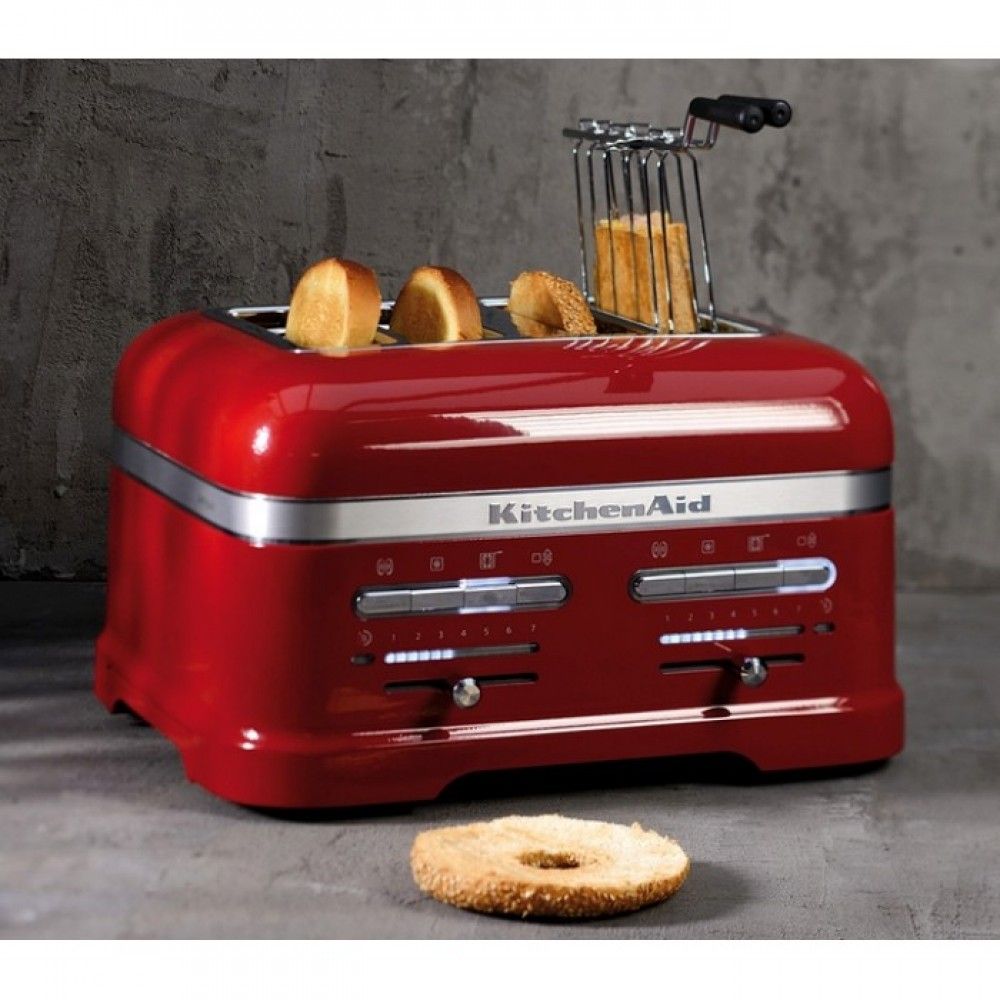 Тостер KitchenAid Artisan для 4 тостов красный 5KMT4205EER