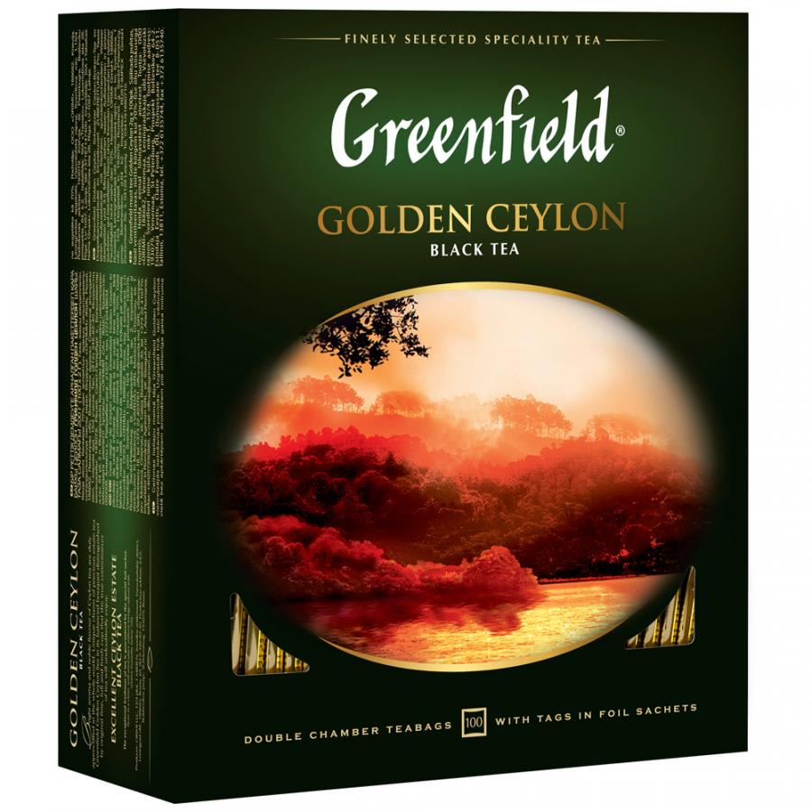 Чай в пакетиках Greenfield Golden Ceylon (Голден Цейлон) 100х2 г арт.0581-09