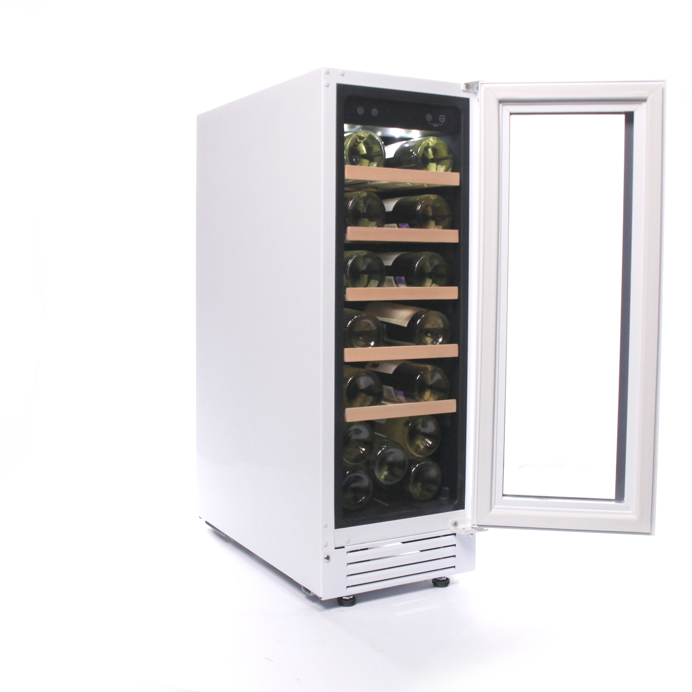 Винный шкаф CellarPrivate встраиваемый, однокамерный на 20 бутылок (CP020-1TWH) белый со скрытой руч