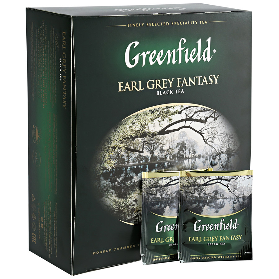 Чай в пакетиках Greenfield Earl Grey Fantasy (Эрл Грей Фэнтази) 100х2г арт. 0584-09