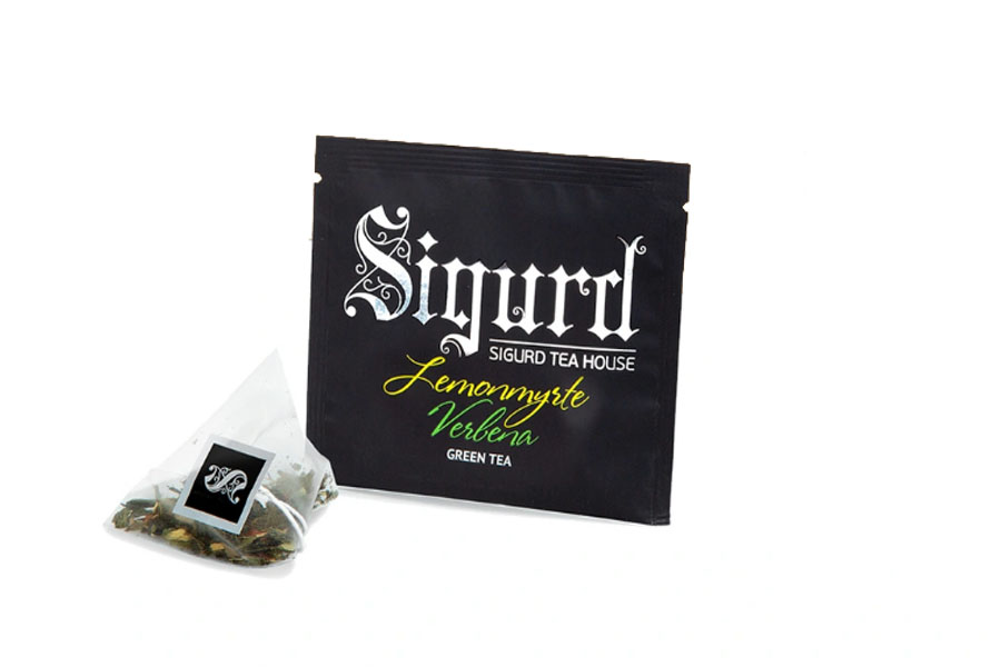 Чай в пакетиках зеленый лимонный мирт-вербена SIGURD TEA HOUSE Green Tea Lemonmyrte & Verbena 15*2 г